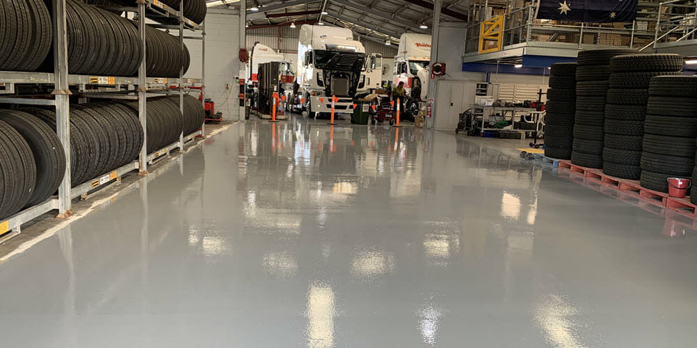 workshop floor coating stain chemical resistance