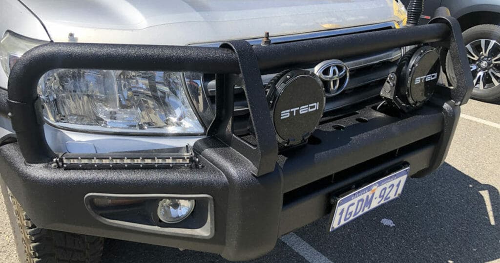 tradie ute set up bull bar